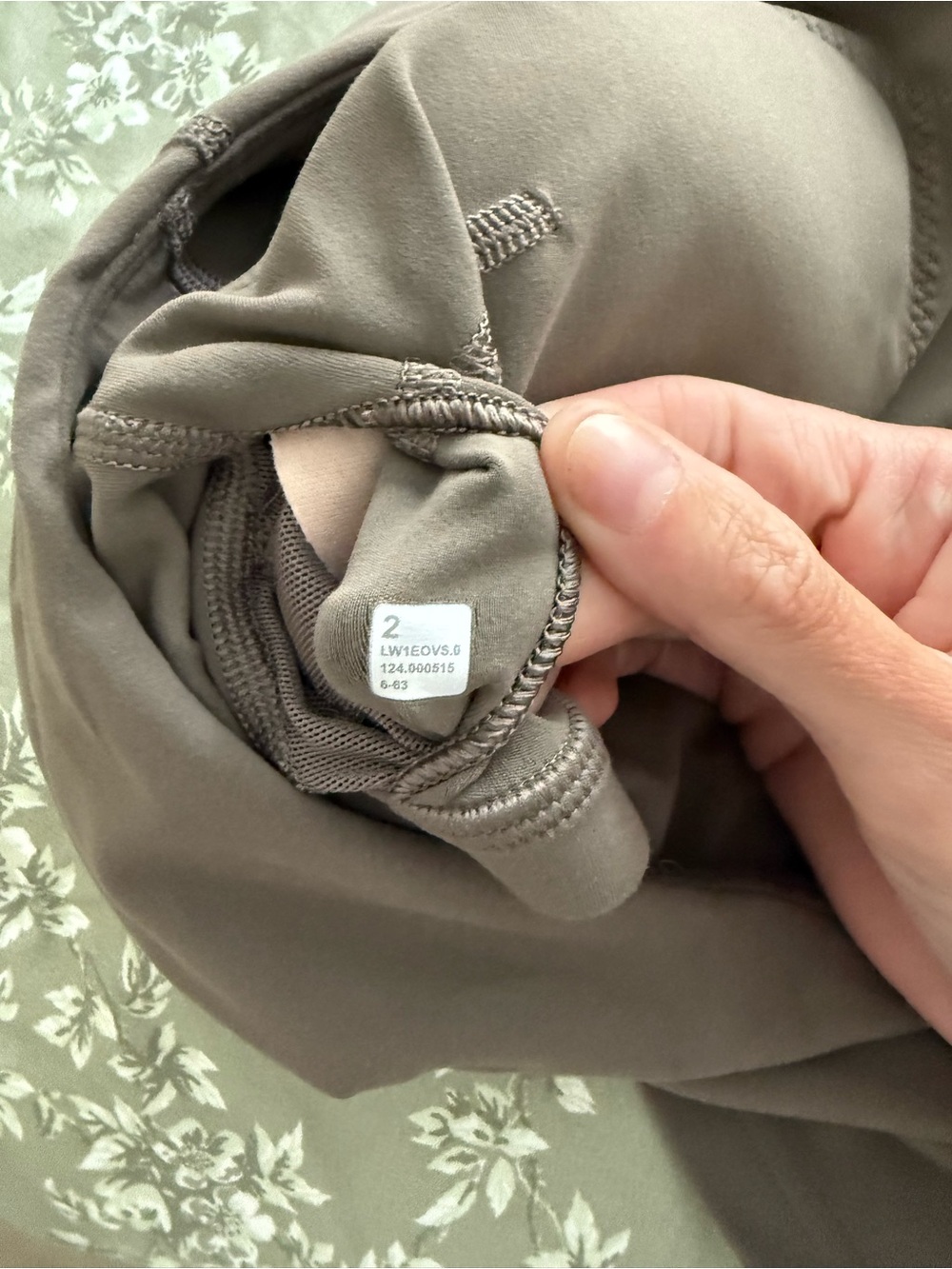 lululemon athletica One-Shoulder Crop Top in Olive - Picture 7 of 7